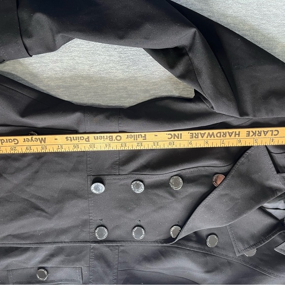 Clavin Klein Women's Black Double-Breasted Jacket size 2 - Picture 7 of 9